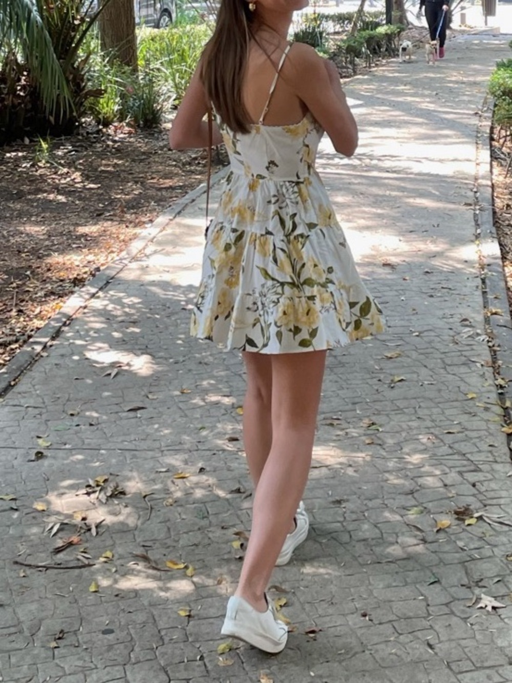 BB Dakota by Steve Madden White Mini Dress with Yellow Floral Print - Picture 5 of 6